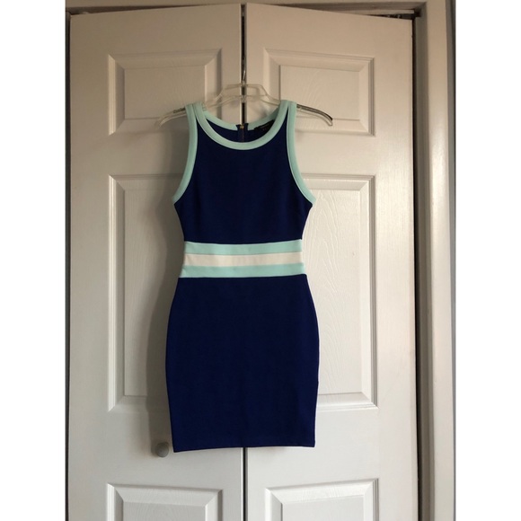 Blue Mini Bodycon Dress - Picture 1 of 1